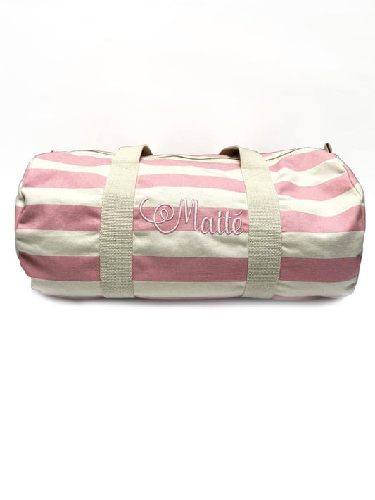 Geborduurde logeertas met naam - velvexo