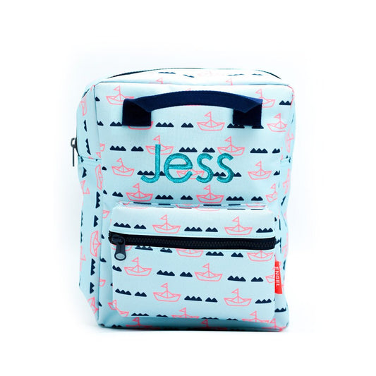 Geborduurde rugzak Paper Boats - velvexo