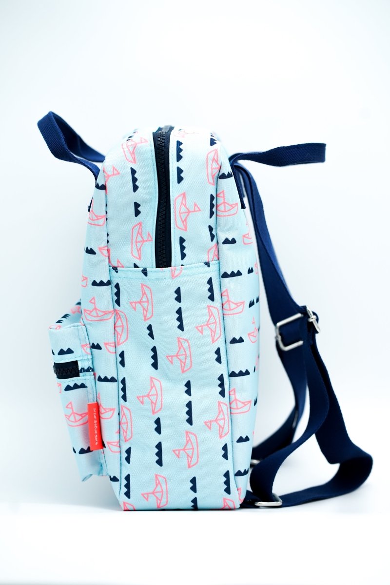 Geborduurde rugzak Paper Boats - velvexo