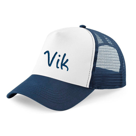 Geborduurde trucker pet voor kinderen - velvexo