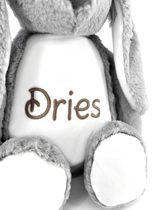 Knuffelkonijn met naam - velvexo