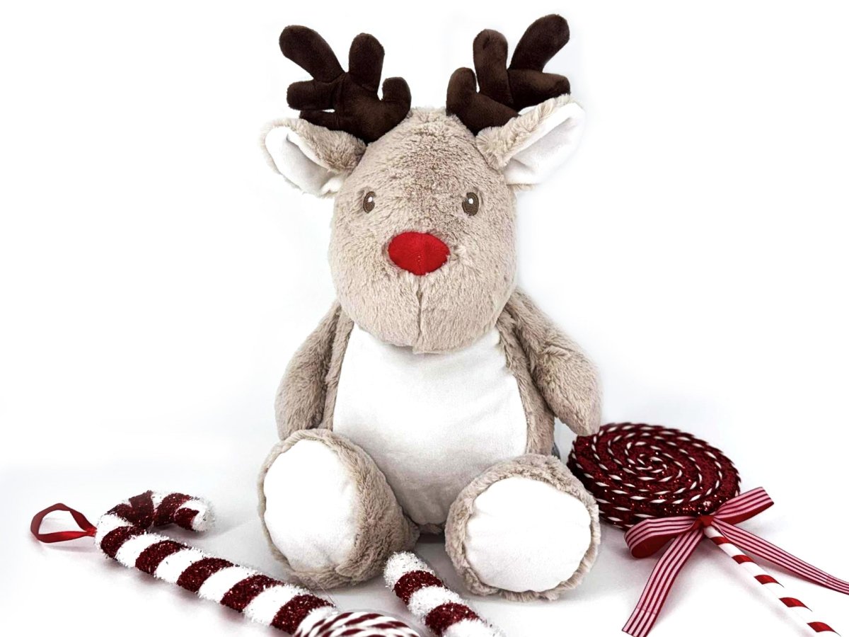 My First Christmas baby pakket met rompertje, een mutsje en een rendierknuffel - velvexo