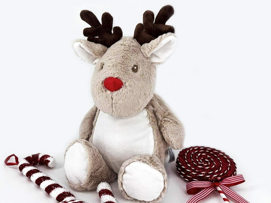 Rendierknuffel met naam - velvexo