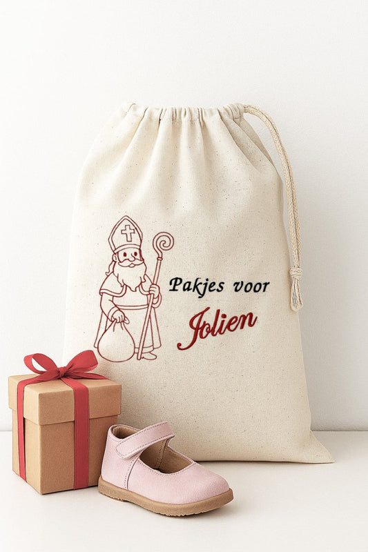 Sinterklaas zak met naam - velvexo