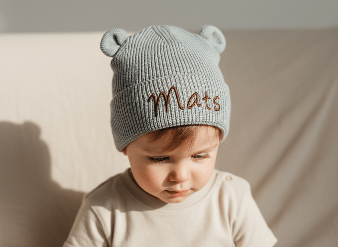 Baby muts met oortjes - velvexo