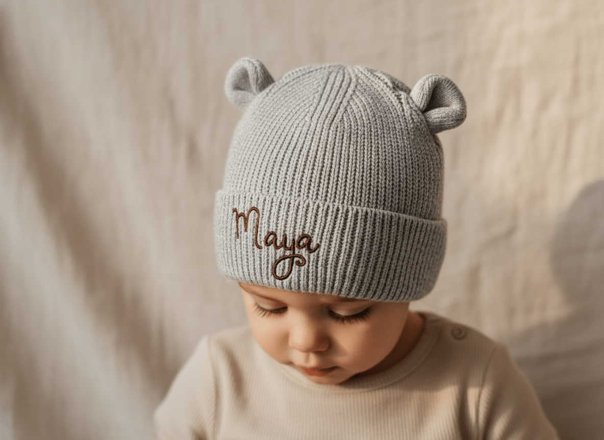 Baby muts met oortjes - velvexo