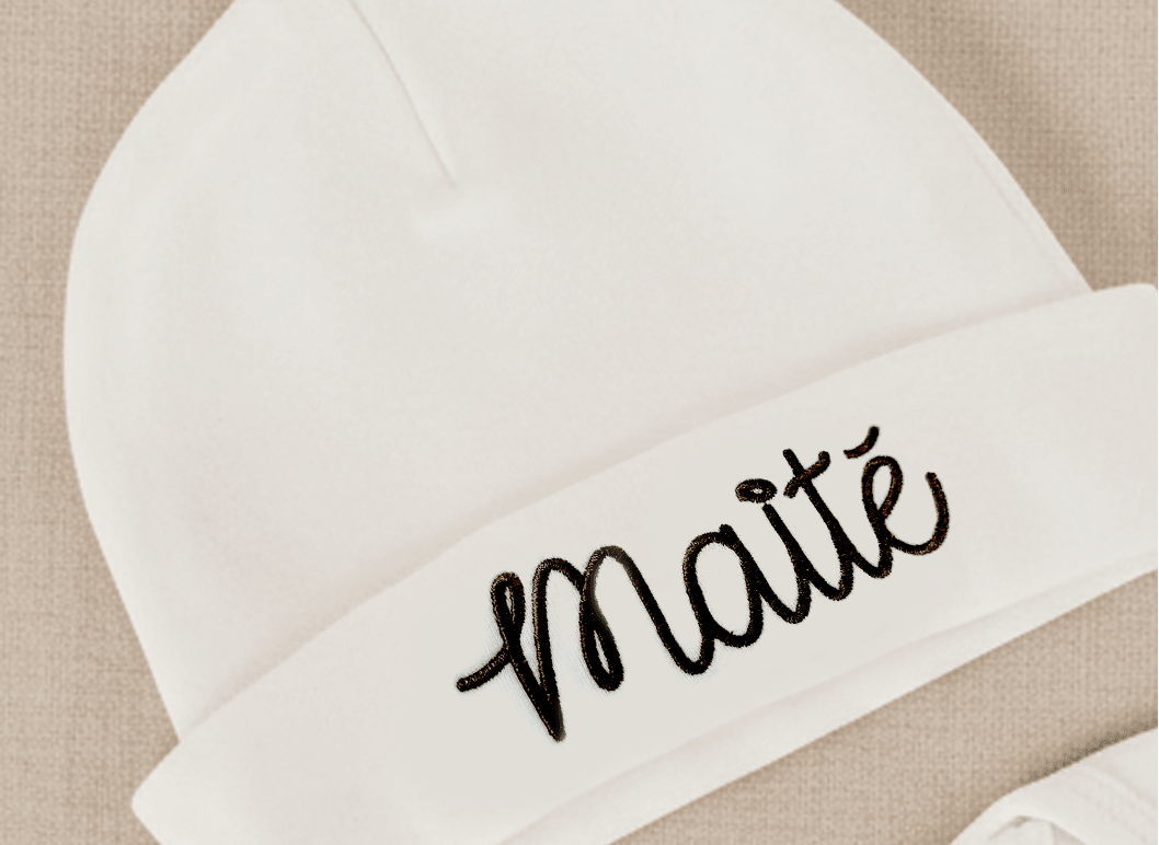 Babyset met naam - Romper & muts - Kraamcadeau - velvexo
