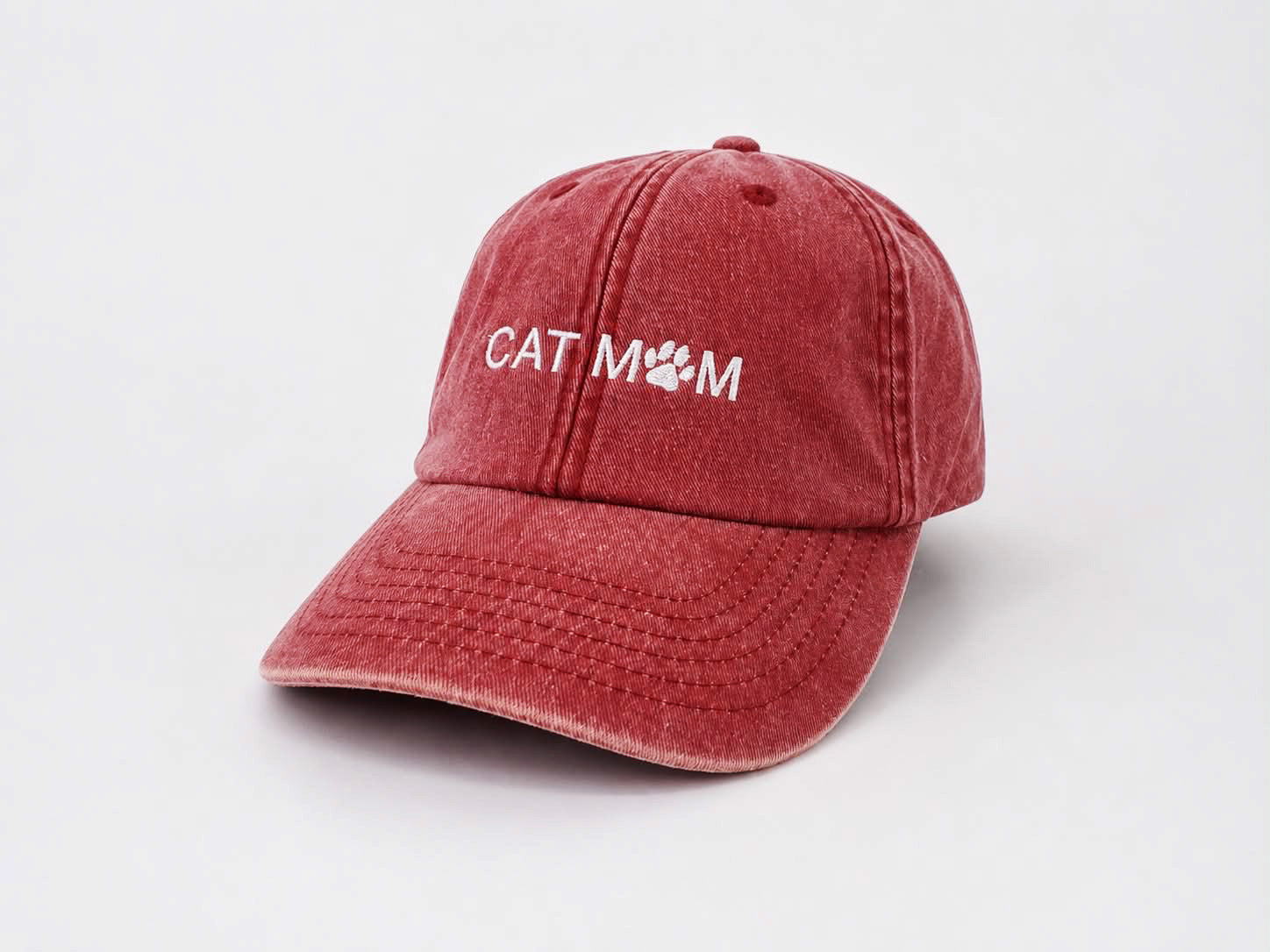 Cat Mom pet geborduurd