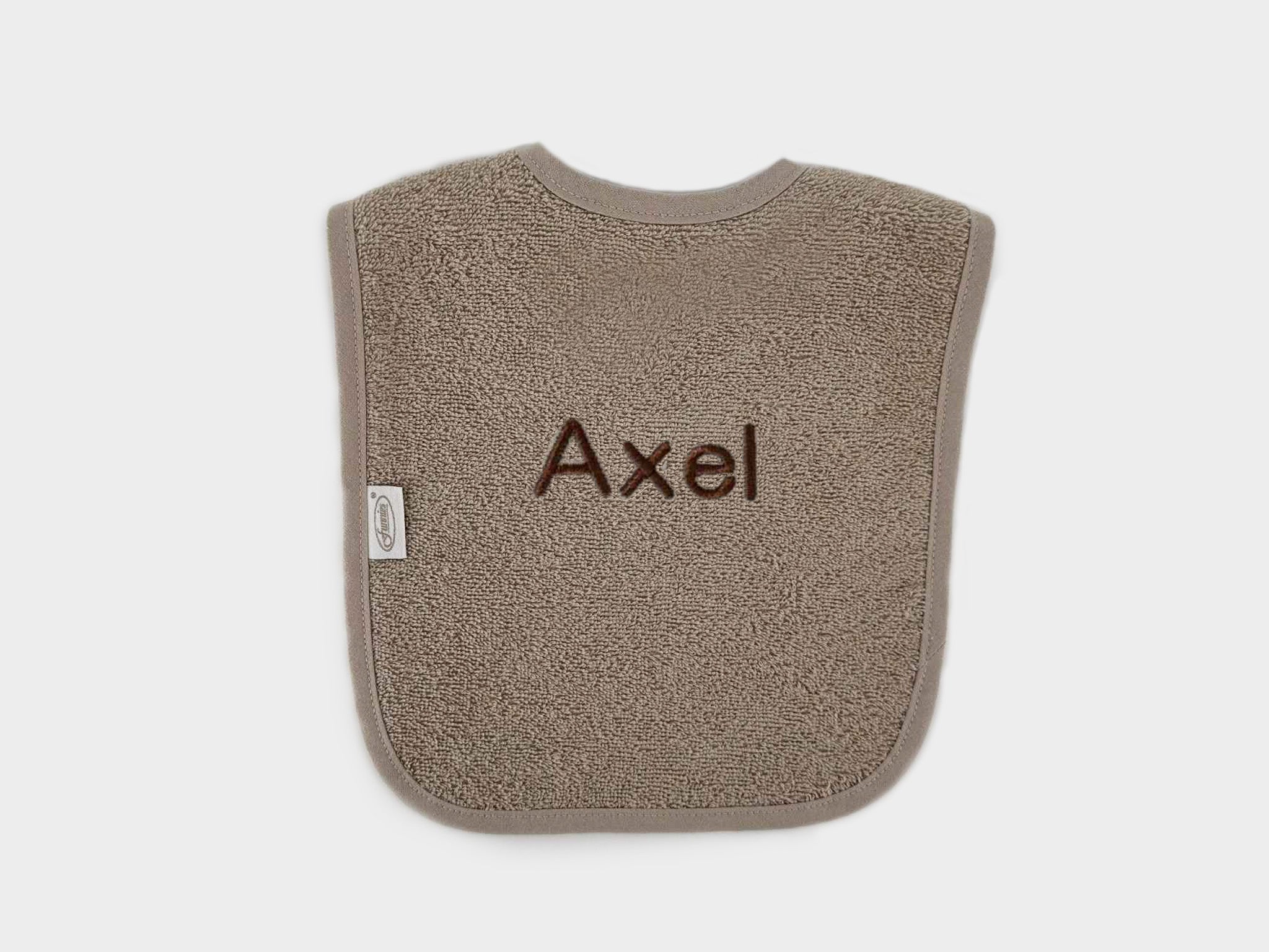 Cream slab met bruin knuffeldoekje – set met naam Happy Horse Richie