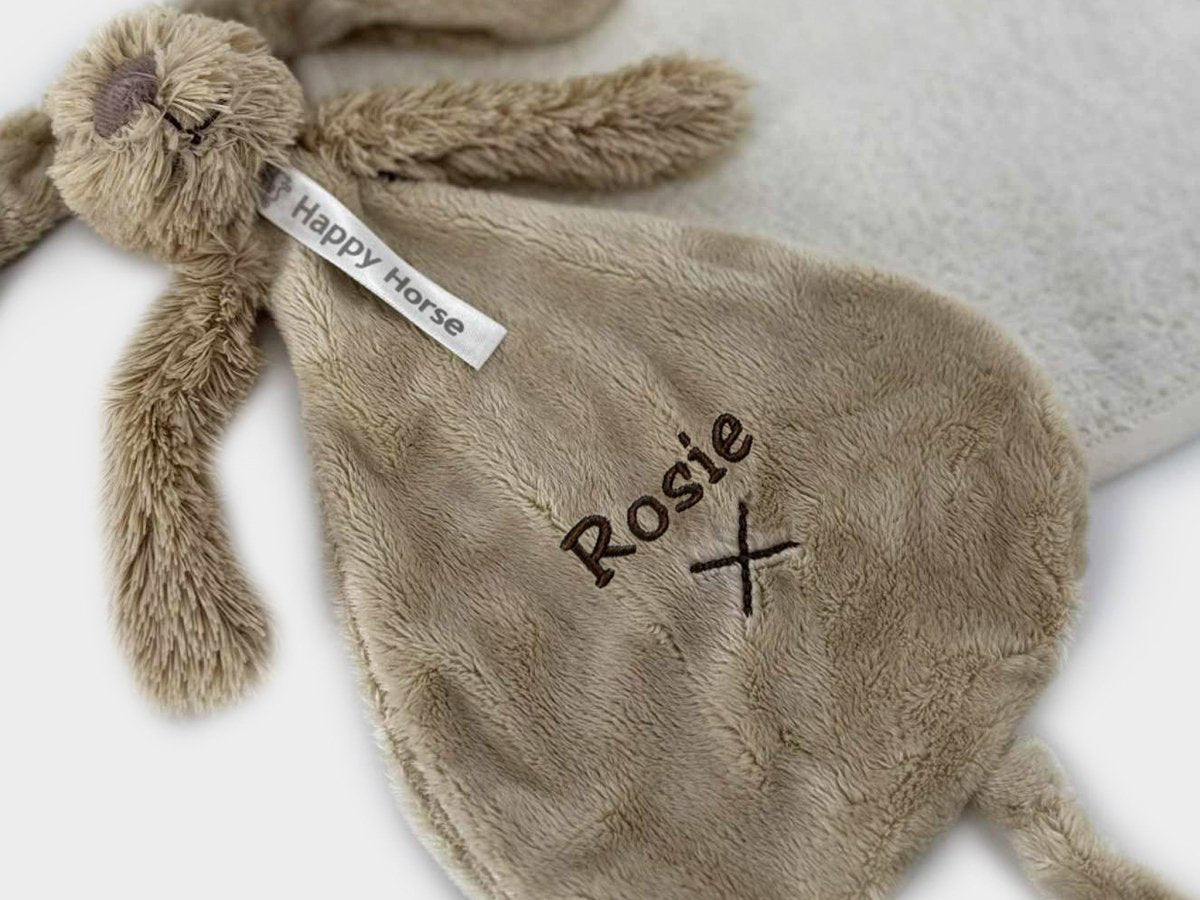 Ecru slab met beige knuffeldoekje – Happy Horse Richie - velvexo