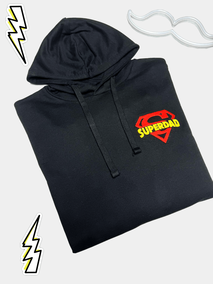 Geborduurde Hoodie SUPERDAD - velvexo