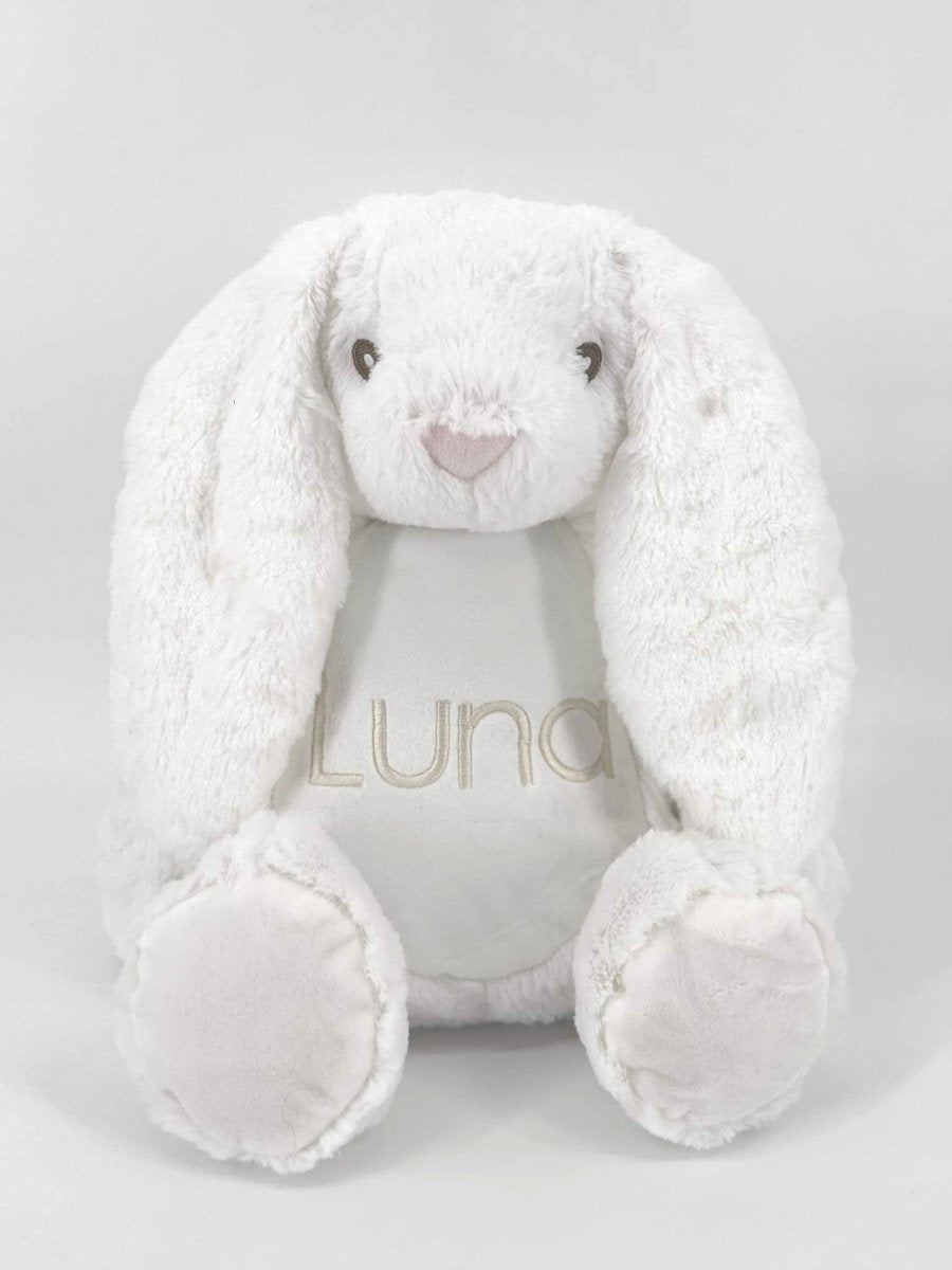 Geborduurde knuffelkonijn met naam - velvexo