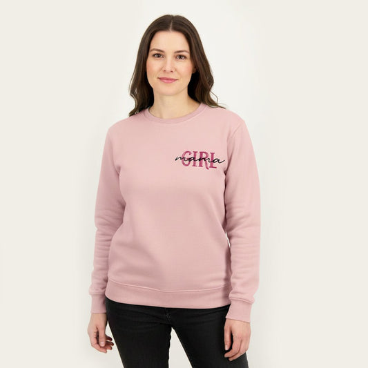 Geborduurde Mama Girl sweater - velvexo