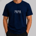 Geborduurde papa T-Shirt - velvexo