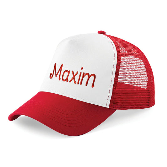 Geborduurde trucker pet - velvexo