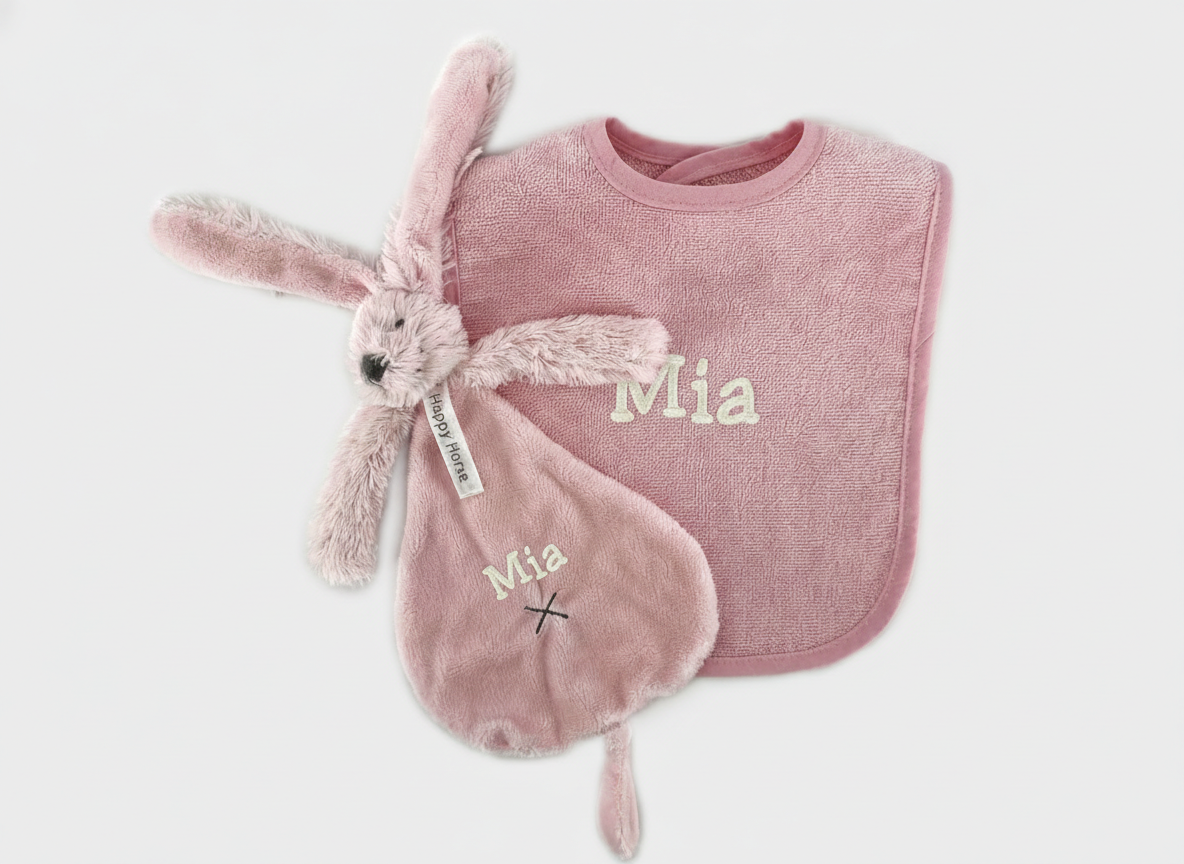 Roze slab met roze knuffeldoekje – Happy Horse Richie