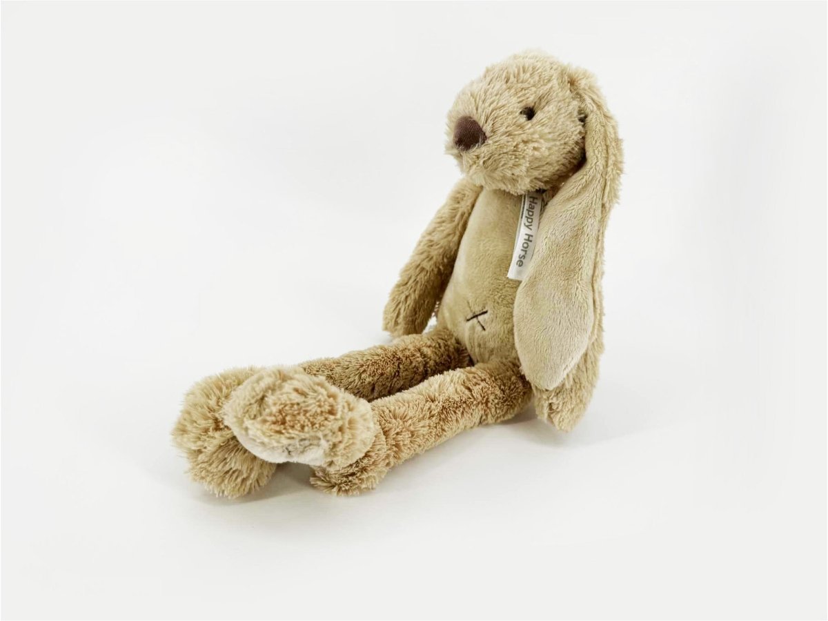 Happy Horse Konijn Richie met naam geborduurd beige 38 cm - velvexo