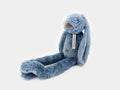 Happy Horse Konijn Richie met naam geborduurd blauw 38 cm - velvexo