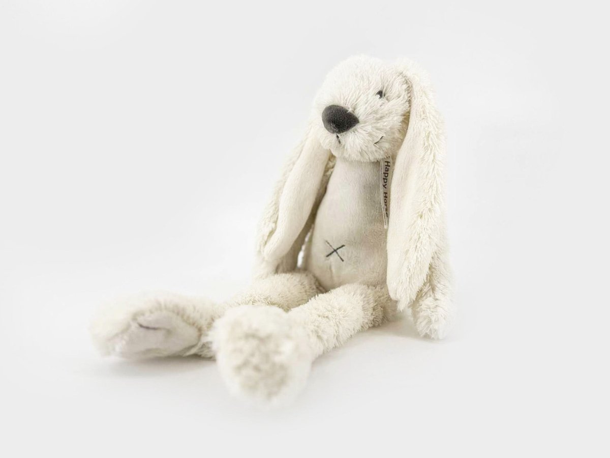 Happy Horse Konijn Richie met naam geborduurd ecru 38 cm - velvexo