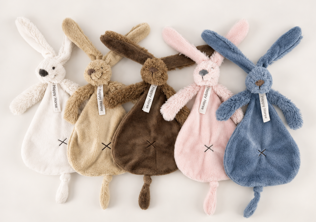 Babyset met Naam Romper, & Happy Horse Knuffeldoekje