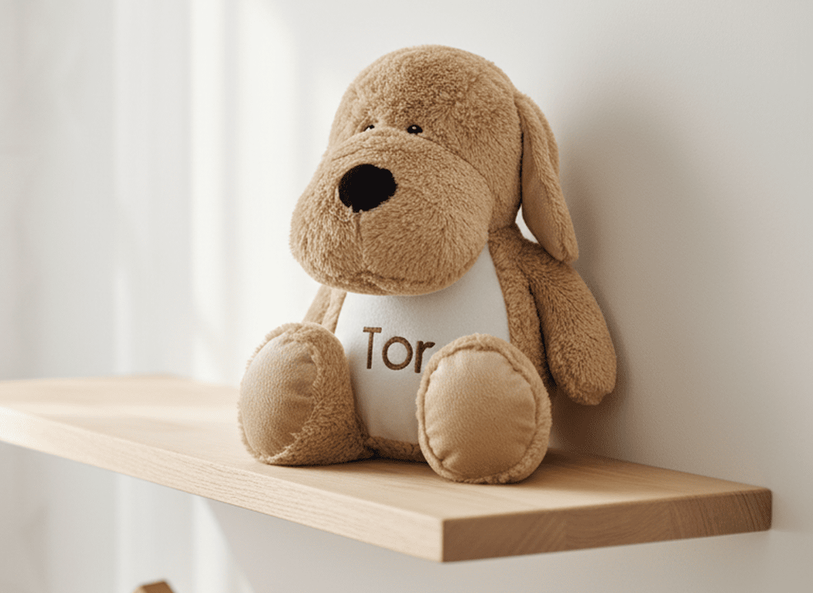 Hond knuffel met naam - velvexo