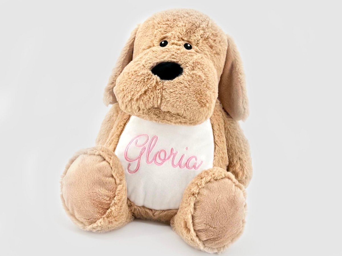 Hond knuffel met naam - velvexo
