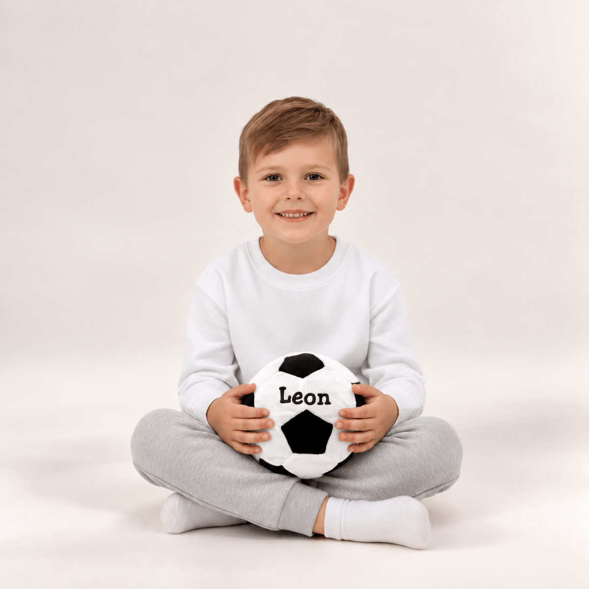 Voetbal knuffel met naam