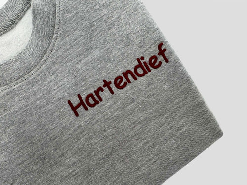 Kindertrui hartendief– Geborduurde sweater voor kinderen - velvexo