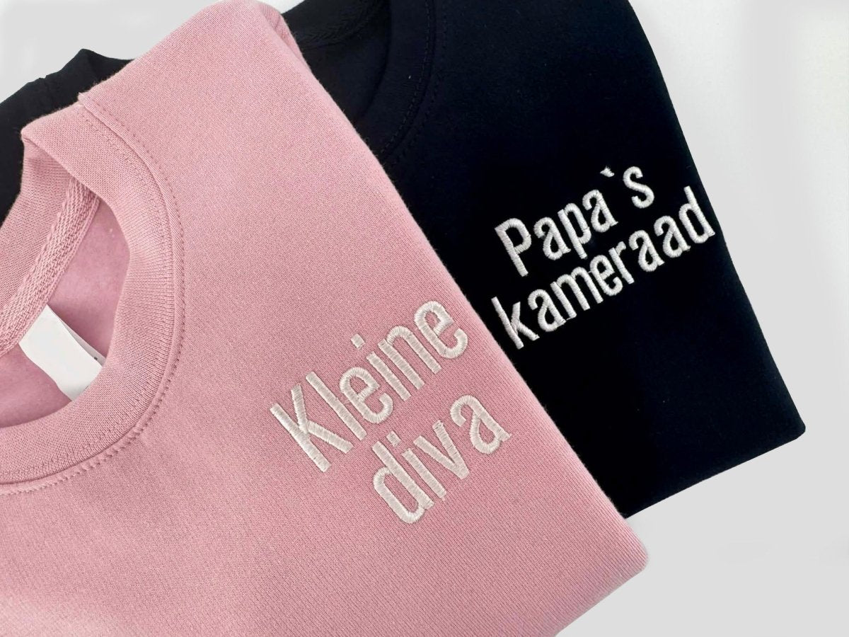 Kindertrui Kleine diva– Geborduurde sweater voor kinderen - velvexo