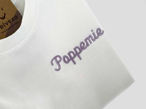 Kindertrui poppemie– Geborduurde sweater voor kinderen - velvexo