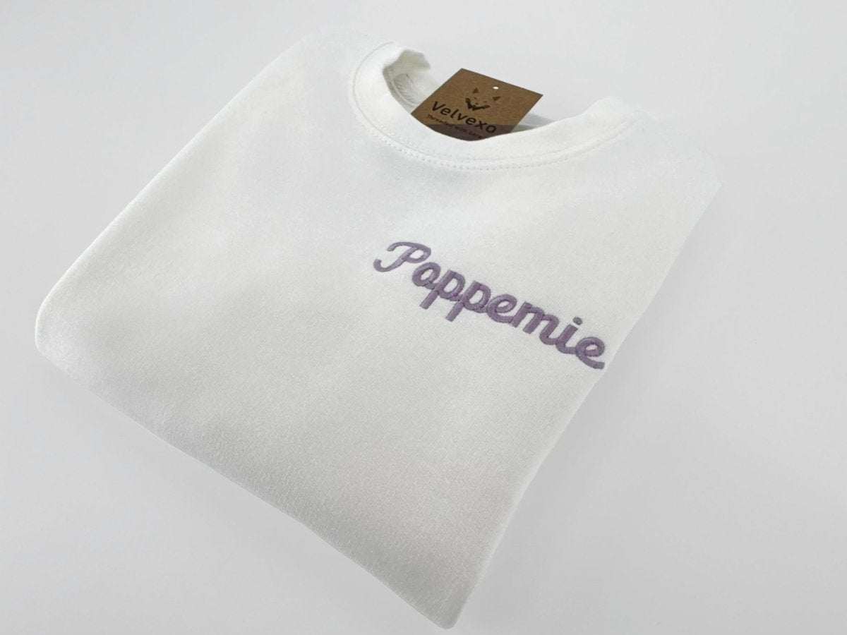 Kindertrui poppemie– Geborduurde sweater voor kinderen - velvexo