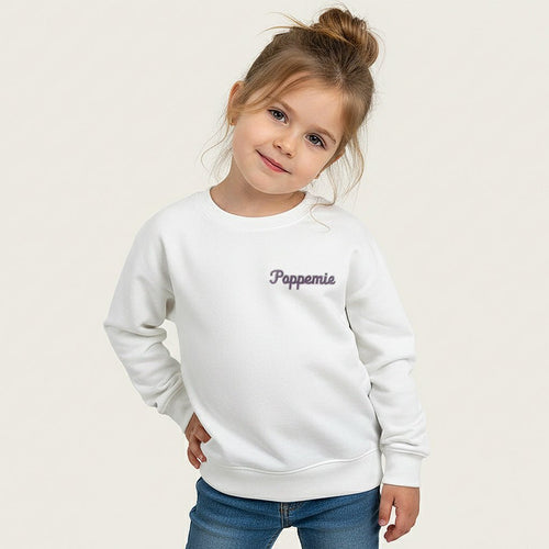 Kindertrui poppemie– Geborduurde sweater voor kinderen - velvexo