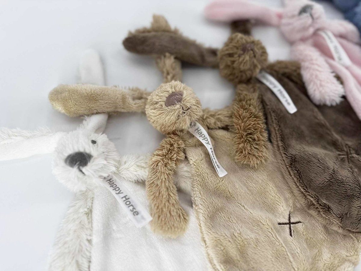 Knuffeldoekje Happy Horse Rabbit Richie roze - velvexo