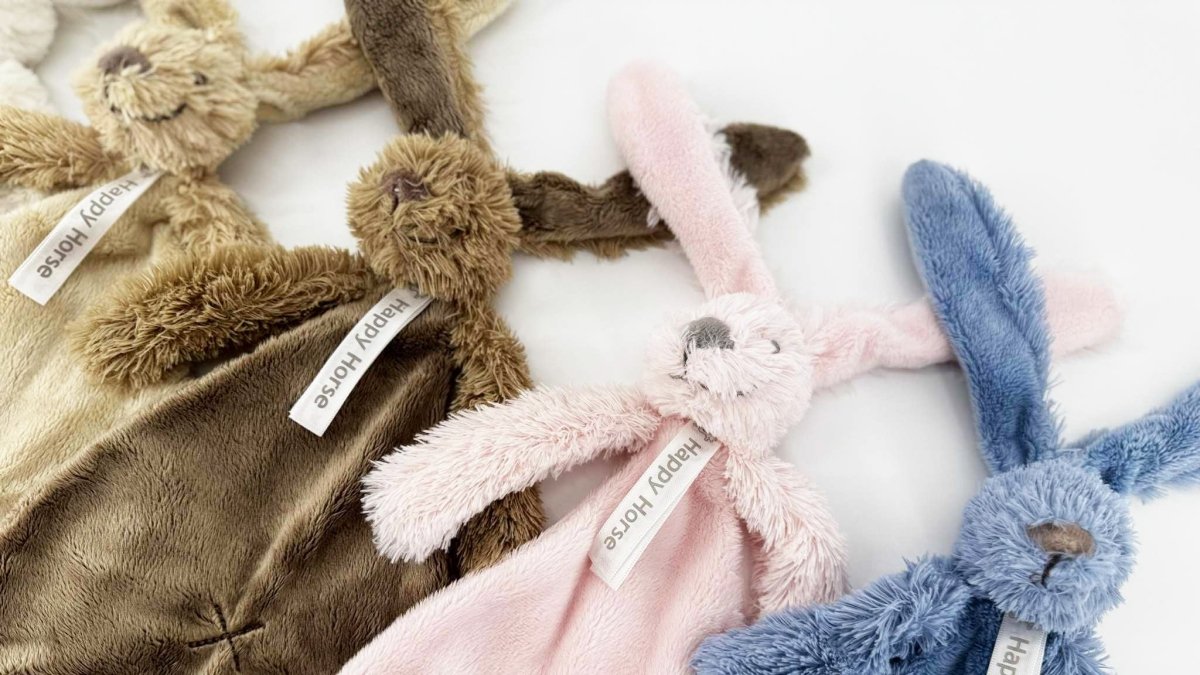 Knuffeldoekje Happy Horse Rabbit Richie roze - velvexo