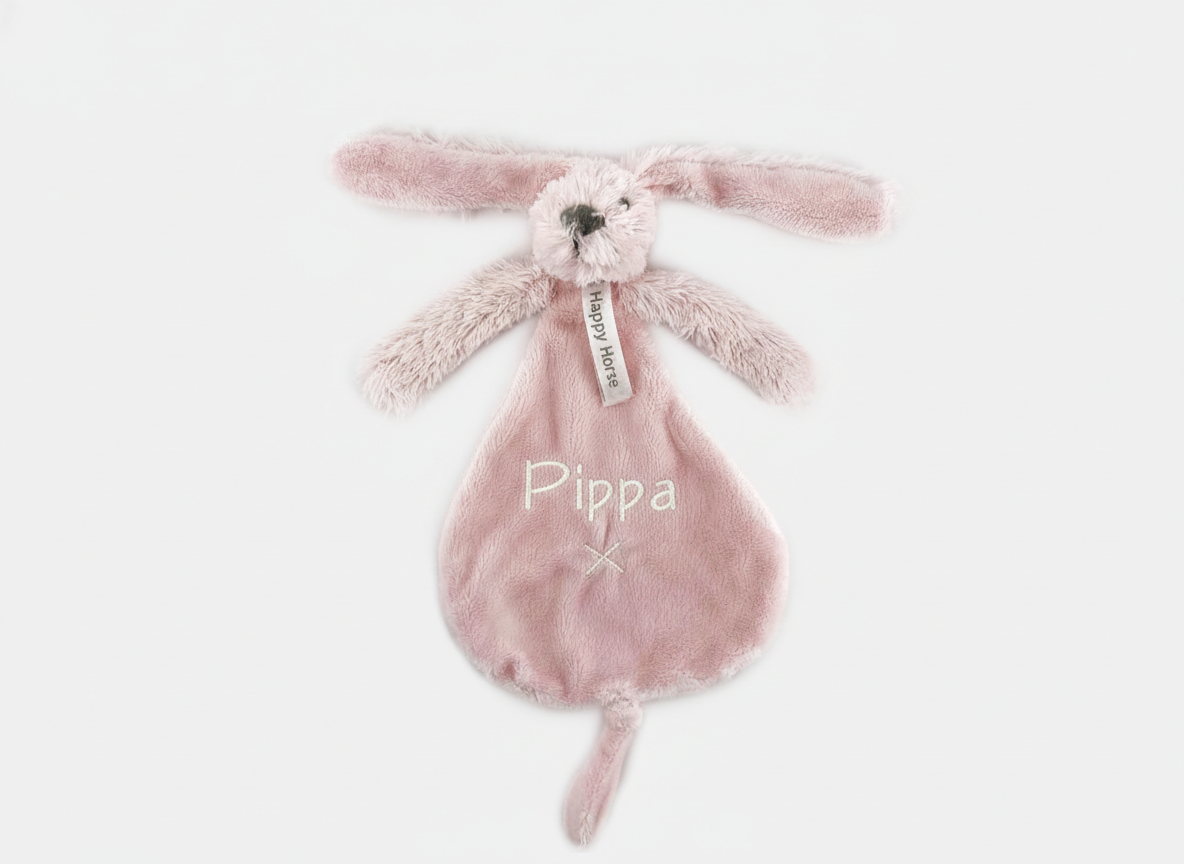 Roze slab met roze knuffeldoekje – Happy Horse Richie