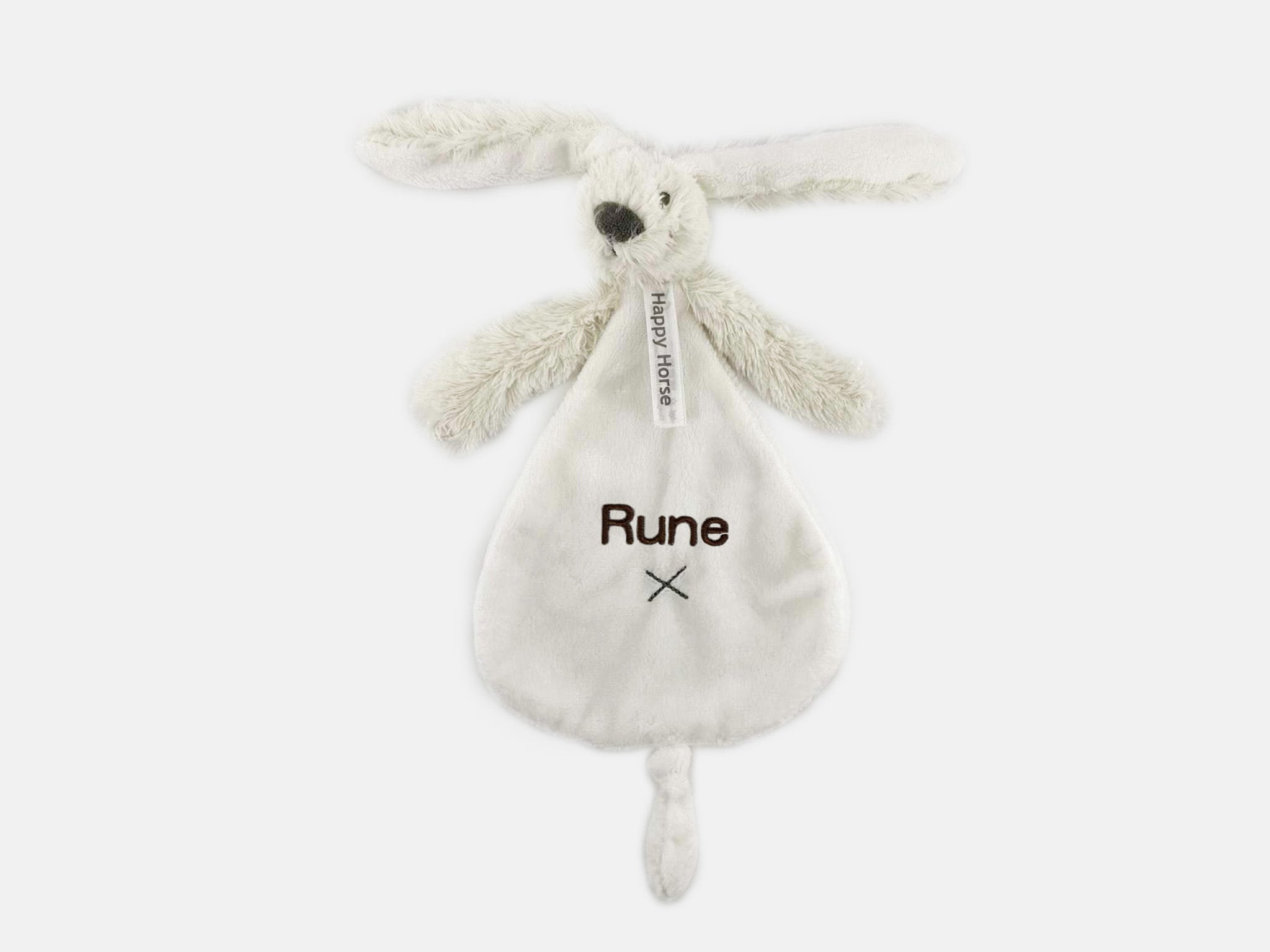 Witte slab met ivoor knuffeldoekje – Happy Horse Richie