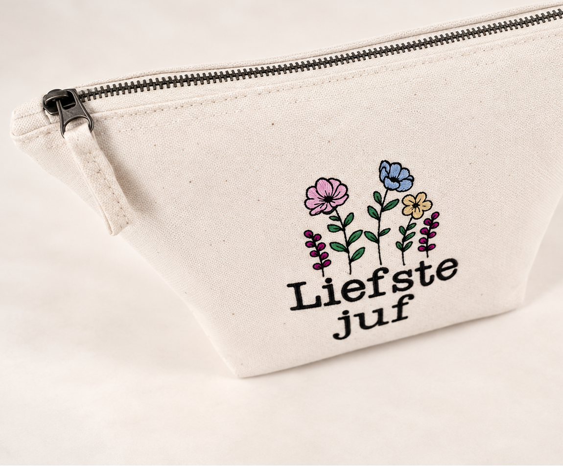 Toilettas met tekst & naam