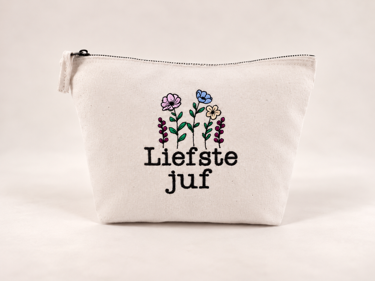 Toilettas met tekst & naam
