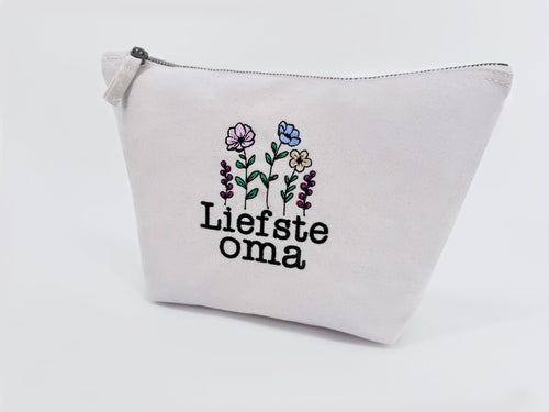 Toilettas met Liefste oma of tekst naar keuze