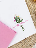 T-shirt met bloemen mom