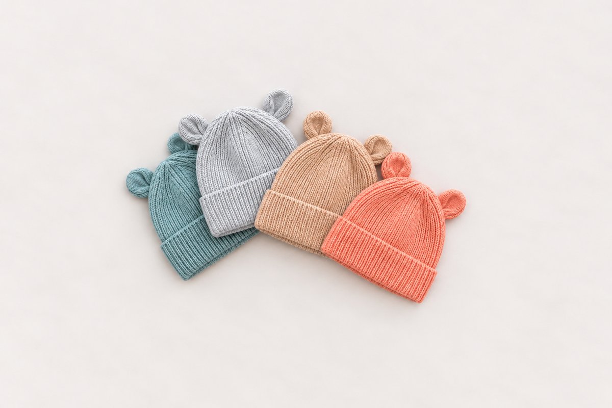 Babymuts met naam & oortjes