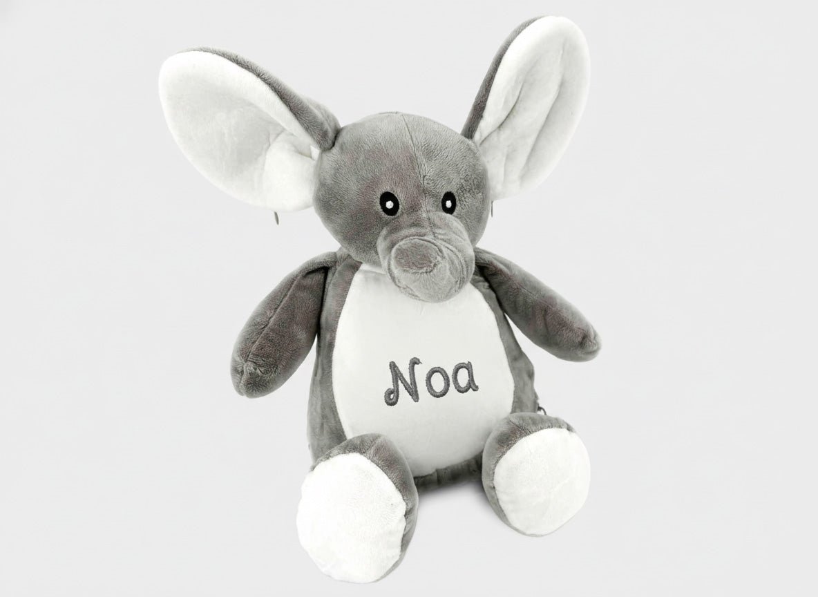Olifant knuffel met naam - velvexo