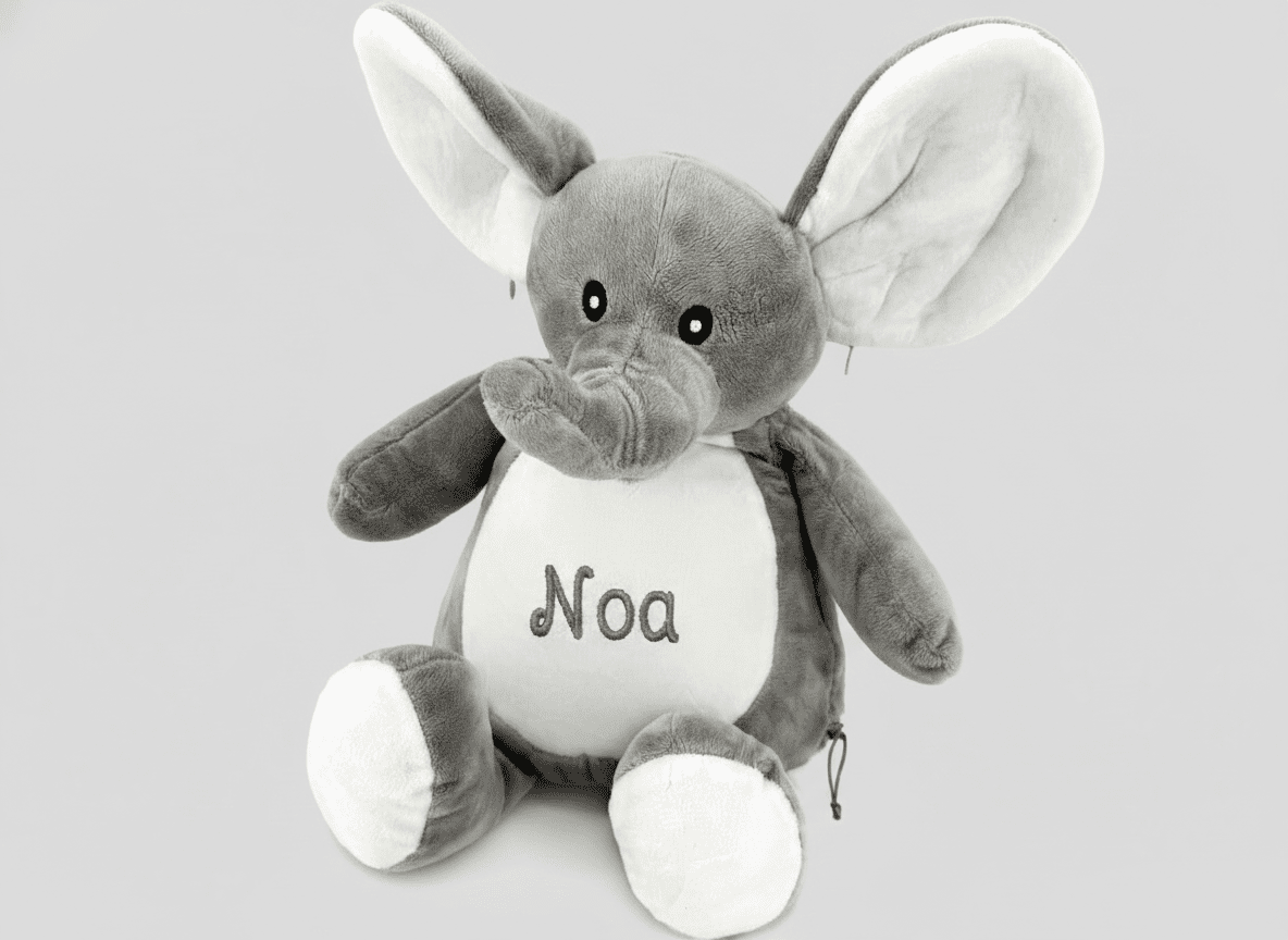 Olifant knuffel met naam - velvexo