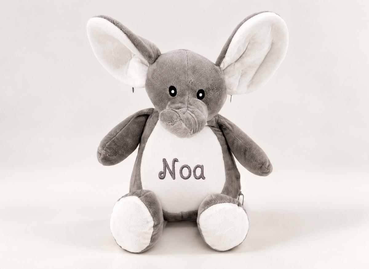 Olifant knuffel met naam