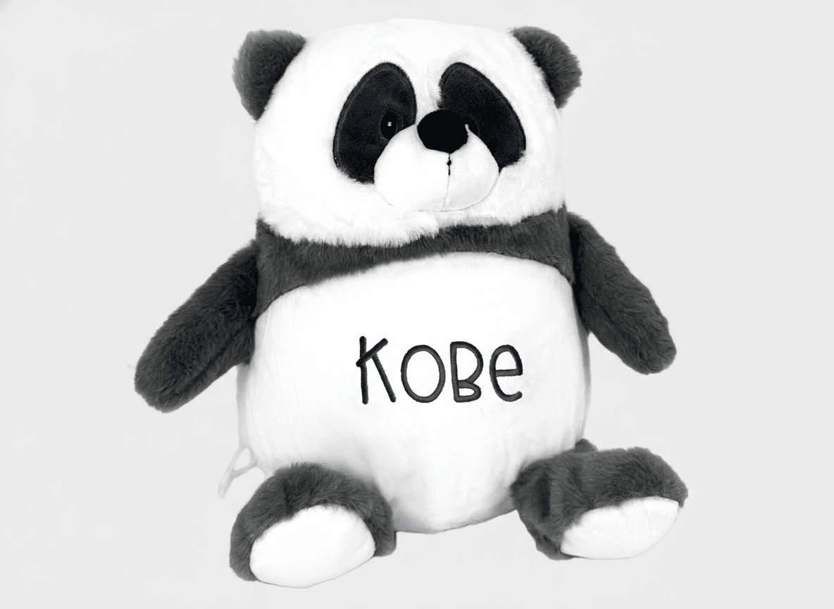 Panda knuffel met naam - velvexo