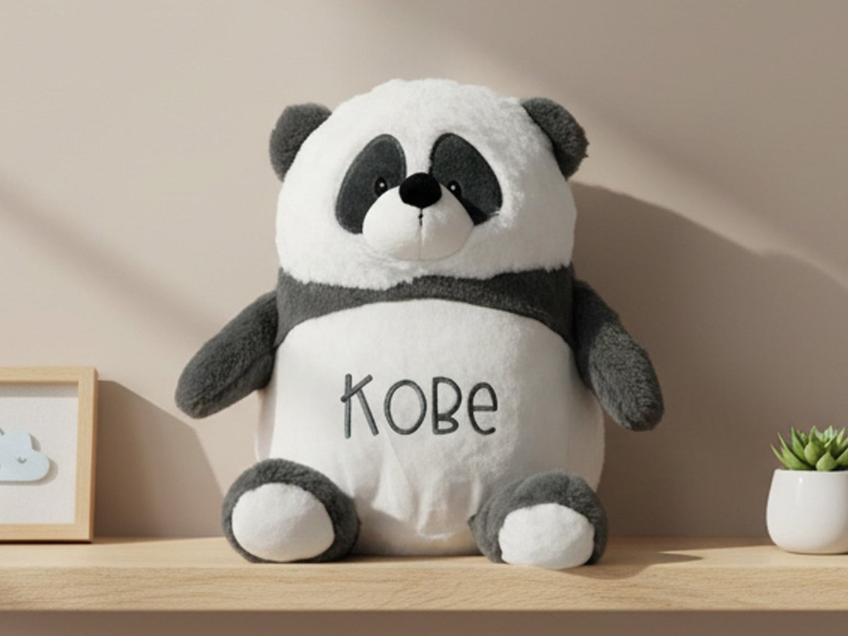 Panda knuffel met naam - velvexo