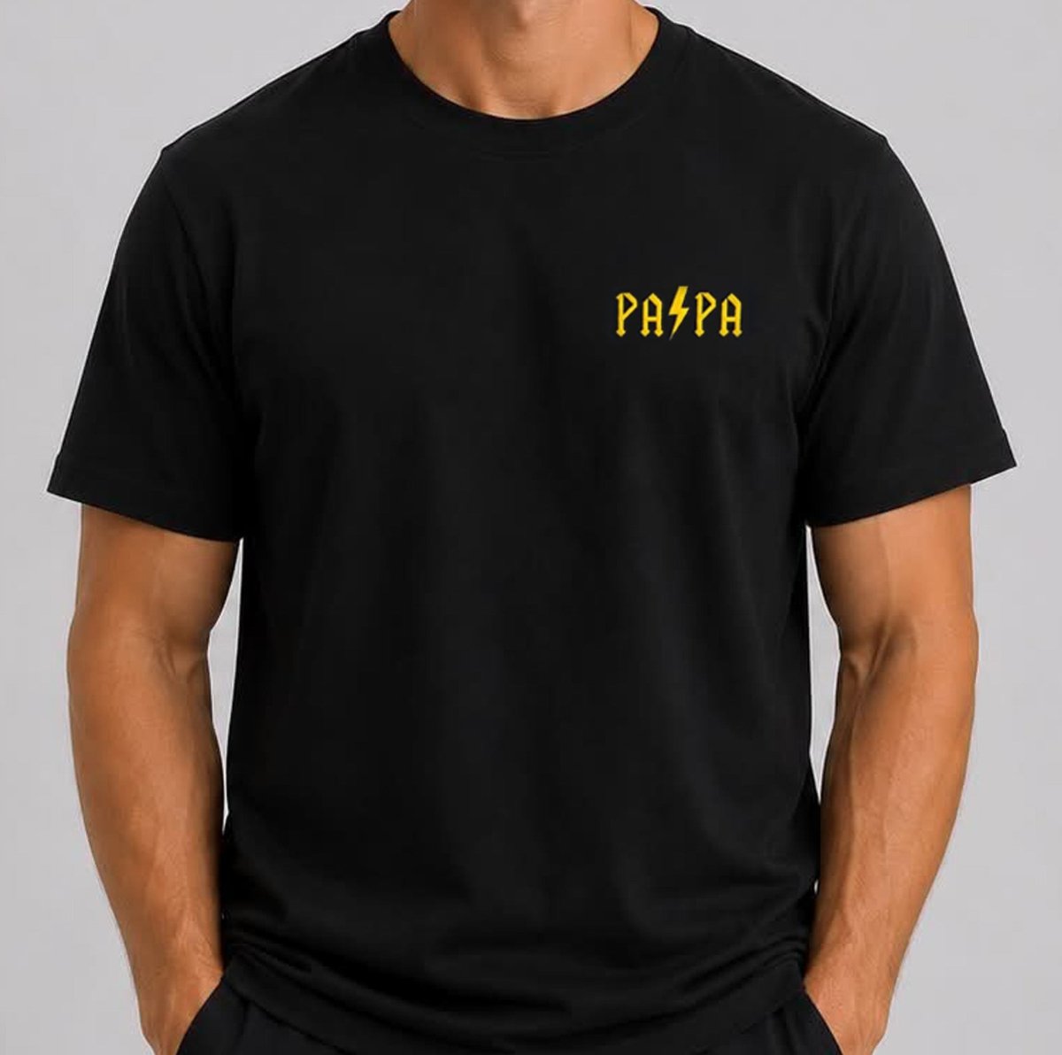 Papa T-shirt geborduurd - velvexo