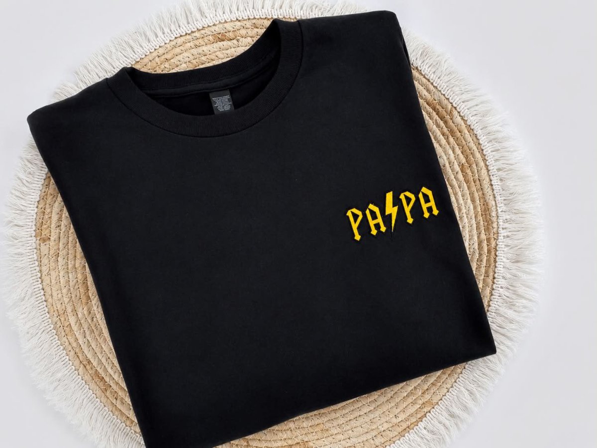 Papa T-shirt geborduurd - velvexo