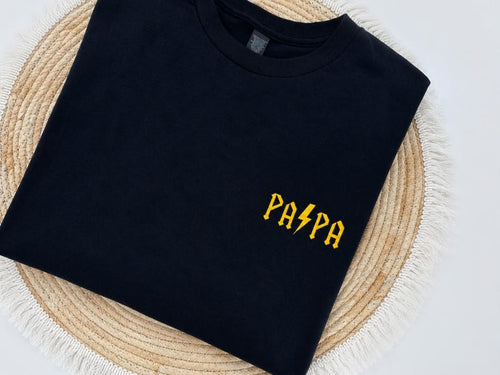 Papa T-shirt geborduurd - velvexo