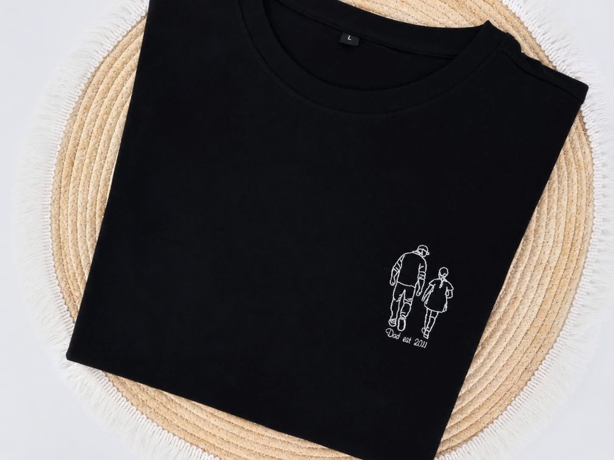 Papa T-shirt met kind (kinderen) - velvexo
